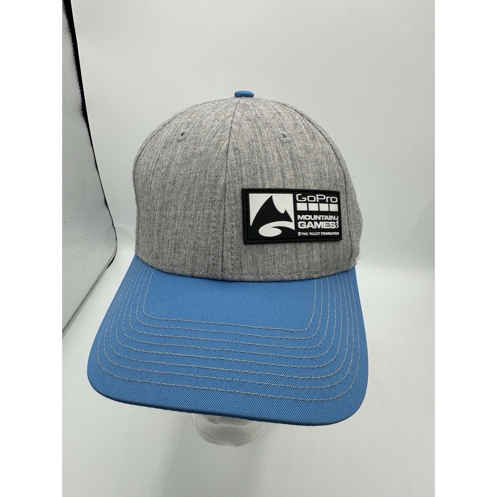 GoPro Mountain Games Hat Gray Blue Snapback YoColorado Go RVing Vail